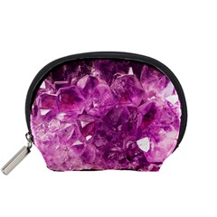 Amethyst Stone Of Healing Accessory Pouch (small) by FunWithFibro