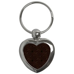 Tribal Geometric Vintage Pattern  Key Chain (heart) by dflcprints