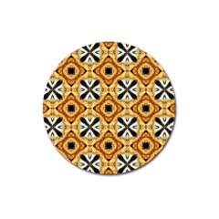 Faux Animal Print Pattern Magnet 3  (round) by GardenOfOphir