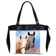 Miwok Horses Oversize Office Handbag (two Sides) by JulianneOsoske