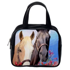 Miwok Horses Classic Handbag (one Side) by JulianneOsoske