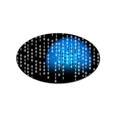 Binary Rain Sticker (oval) by StuffOrSomething