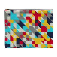 Colorful Shapes Cosmetic Bag (xl) by LalyLauraFLM