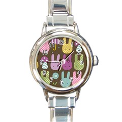 Bunny  Round Italian Charm Watch by Kathrinlegg