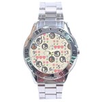 Love Birds Stainless Steel Watch Front