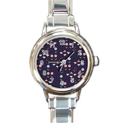 Summer Garden Round Italian Charm Watch by Kathrinlegg