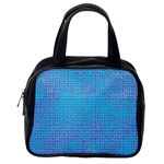 Textured Blue & Purple Abstract Classic Handbag (Two Sides) Back