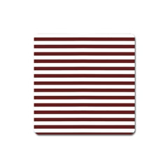 Marsala Stripes Magnet (square) by ElenaIndolfiStyle