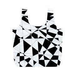 Shattered Life In Black & White Reusable Bag (m) by StuffOrSomething