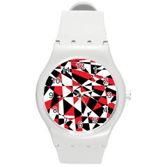 Shattered Life Tricolor Plastic Sport Watch (medium) by StuffOrSomething