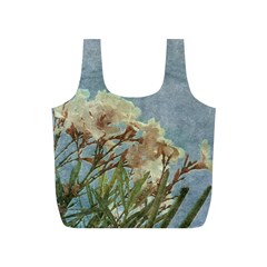 Floral Grunge Vintage Photo Reusable Bag (s)