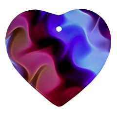 Rippling Satin Heart Ornament (two Sides) by KirstenStar