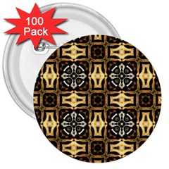 Faux Animal Print Pattern 3  Buttons (100 Pack)  by GardenOfOphir