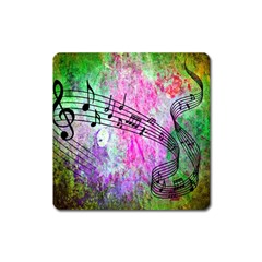 Abstract Music  Square Magnet by ImpressiveMoments