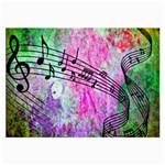 Abstract Music 2 Large Glasses Cloth Front