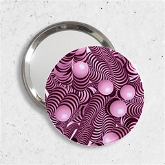 Doodle Fun Pink 2 25  Handbag Mirrors by ImpressiveMoments