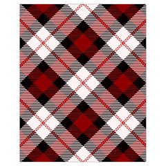 Smart Plaid Red Drawstring Bag (small) by ImpressiveMoments