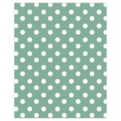 Mint Green Polka Dots Drawstring Bag (small) by GardenOfOphir