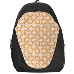 Retro Mirror Pattern Peach Backpack Bag by ImpressiveMoments