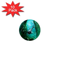 Wonderful Dolphin 1  Mini Magnet (10 Pack)  by FantasyWorld7