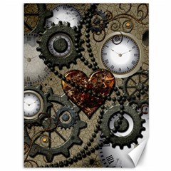 Steampunk With Heart Canvas 36  X 48   by FantasyWorld7