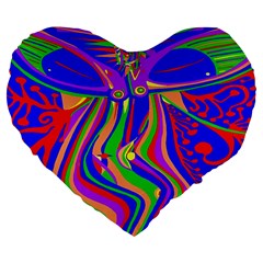 Transcendence Evolution Large 19  Premium Flano Heart Shape Cushions by icarusismartdesigns