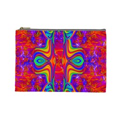 Abstract 1 Cosmetic Bag (large)  by icarusismartdesigns