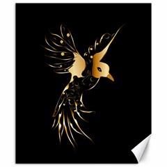 Beautiful Bird In Gold And Black Canvas 20  X 24   by FantasyWorld7