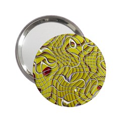 Ribbon Chaos 2 Yellow 2 25  Handbag Mirrors by ImpressiveMoments