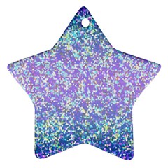 Glitter 2 Star Ornament (two Sides)  by MedusArt