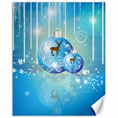 Wonderful Christmas Ball With Reindeer And Snowflakes Canvas 16  X 20   by FantasyWorld7