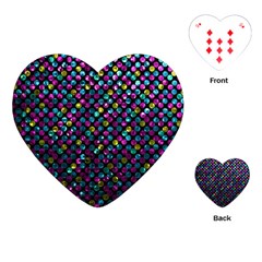 Polka Dot Sparkley Jewels 2 Playing Cards (heart)  by MedusArt