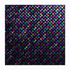 Polka Dot Sparkley Jewels 2 Medium Glasses Cloth (2-side) by MedusArt