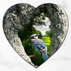 Bird In The Tree 2 Jigsaw Puzzle (heart) by infloence