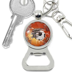 Soccer With Skull And Fire And Water Splash Bottle Opener Key Chains by FantasyWorld7