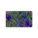 Colorful Abstract Stained Glass G301 Magnet (Name Card) Front