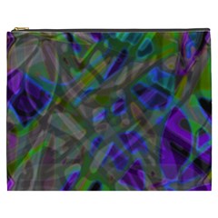 Colorful Abstract Stained Glass G301 Cosmetic Bag (xxxl)  by MedusArt