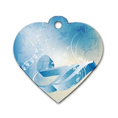 Music Dog Tag Heart (one Side) by FantasyWorld7