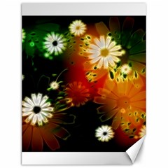 Awesome Flowers In Glowing Lights Canvas 12  X 16   by FantasyWorld7