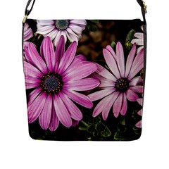 Beautiful Colourful African Daisies  Flap Messenger Bag (l)  by OZMedia