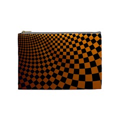 Abstract Square Checkers  Cosmetic Bag (medium)  by OZMedia