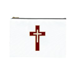 Red Christian Cross Cosmetic Bag (large) by igorsin