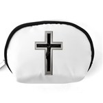 Red Christian cross Accessory Pouch (Medium) Back