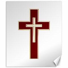 Red Christian Cross Canvas 20  X 24  by igorsin