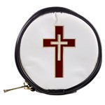 Red Christian cross Mini Makeup Bag Back