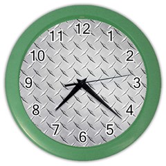 Diamond Plate Color Wall Clocks by trendistuff