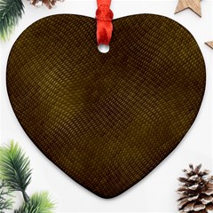 Reptile Skin Heart Ornament (2 Sides) by trendistuff