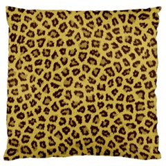 Leopard Fur Large Flano Cushion Cases (two Sides)  by trendistuff