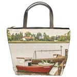 Santa Lucia River In Montevideo Uruguay Bucket Bags Front