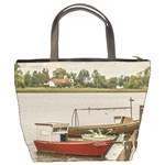 Santa Lucia River In Montevideo Uruguay Bucket Bags Back